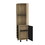 Leah corner bar cabinet in melamine, glass holder, wine and wine rack. B128S00007