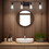 4-Light Oil Rubbed Bronze Vanity Lights for Bathroom, Industrial Vintage Wall Sconce Lighting with Open Metal Cage B130P148038