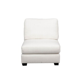 Concord Armless Seat Performance White Linen B131P153228