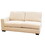 B131P153239 Beige+Polyester+Wood+2 Seat