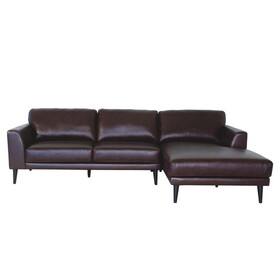 Alta Brown Top Grain Leather Right Facing Sectional B131P153243