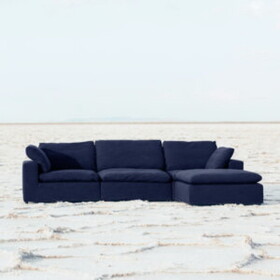 Harper Petite Navy Sectional - 5 Seat Configuration B131S00004
