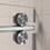 44" - 48" W x 76" H Single Sliding Frameless Shower Door with 3/8 inch (10mm) Clear Glass in Brushed Nickel B133P156503