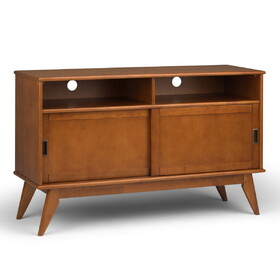 Draper - Mid Century Tall TV Media Stand - Teak Brown B136P158155