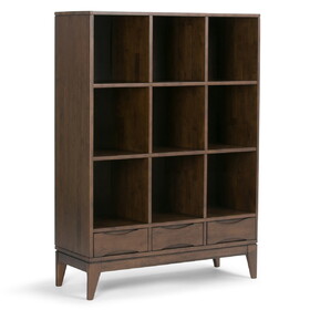 Harper - Cube Storage with Drawers - Walnut Brown B136P158166
