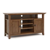 Amherst 54 inch Solid Wood TV Media Stand in Medium Saddle Brown B136P158377