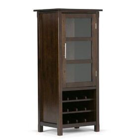 Avalon - High Storage Wine Rack Cabinet - Dark Tobacco Brown B136P158444