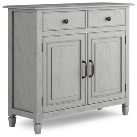 Connaught Solid Wood Entryway Storage Cabinet in Fog Grey B136P158540