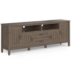 Lev - 72" TV Media Stand - Smoky Brown B136P158820