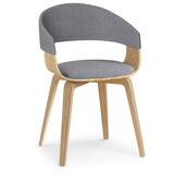 Lowell - Bentwood Dining Chair - Light Grey / Light Brown B136P158843