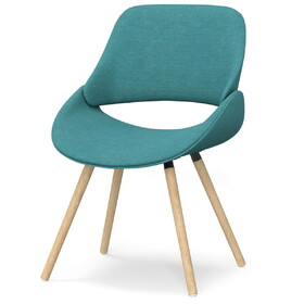 Malden - Bentwood Dining Chair - Turquoise Blue / Light Brown B136P158896