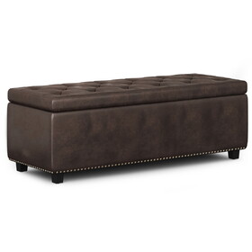 Hamilton - Storage Ottoman - Distressed Brown B136P159059