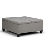 Harrison - Coffee Table Storage Ottoman - Dove Grey B136P159149