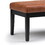 Lacey - Tufted Ottoman Bench - Distressed Saddle Brown B136P159209