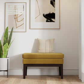 Carlson Small Ottoman Bench in Marigold B136P159239