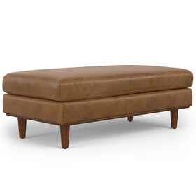 Morrison - Large Rectangular Ottoman - Caramel Brown B136P159246