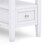 Warm Shaker - Narrow Side Table - White B136P159663