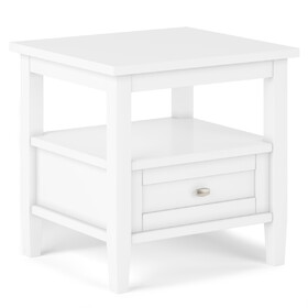 Warm Shaker - End Table - White B136P159708