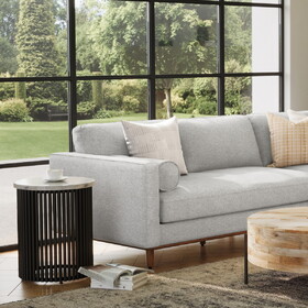 Demy Accent Table in White Marble/Black B136P159934