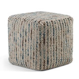 Zoey - Woven Cube Pouf - Multi Color B136P159952
