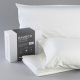 Bamboo Cotton Sheets Soft and Smooth with Viscose from Bamboo Ivory Queen B180P172121