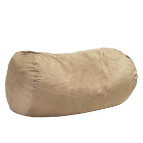 Jasper Traditional 8 Foot Suede Cylindrical Bean Bag, Tuscany B181P162985