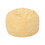 Zarate 3 Foot Corduroy Rounded Bean Bag, Mustard Yellow B181P163055