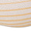 Bohemio 5 Foot Rounded Bean Bag, Natural Color / Striped Yellow B181P163057