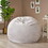 Comfortable High-Density Foam Bean Bag Chair for Kids and Adults, with Removable Microsuede Cover, Ideal Reading and Bedroom Floor Lounge, Light Grey B181P164882