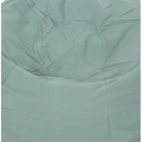 5-Foot Comfortable High-Density Shredded Foam Bean Bag Chair for Kids and Adults, with Removable Microsuede Cover, Ideal Reading and Bedroom Floor Lounge, Teal B181P164883