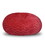 Faux Fur Bean Bag Chair, Red-3ft Cozy and Stretchable Fabric Lounger for Children and Adults with Easy-Clean Cover, Comfortable Faux Fur Seating for Bedrooms, Filled with Shredded and Memory Foam.