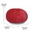 Faux Fur Bean Bag Chair, Red-3ft Cozy and Stretchable Fabric Lounger for Children and Adults with Easy-Clean Cover, Comfortable Faux Fur Seating for Bedrooms, Filled with Shredded and Memory Foam.