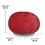 Faux Fur Bean Bag Chair, Red-4ft Cozy and Stretchable Fabric Lounger for Children and Adults with Easy-Clean Cover, Comfortable Faux Fur Seating for Bedrooms, Filled with Shredded and Memory Foam.