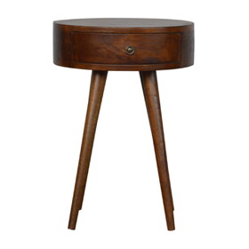 Nordic Chestnut Circular Nightstand B182P166532
