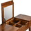 Chestnut Foldable Mirror Table