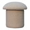 Cream Boucle Mushroom Footstool