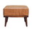 Tan Buffalo Leather Tan Footstool