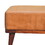 Tan Buffalo Leather Tan Footstool