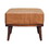 Tan Buffalo Leather Tan Footstool