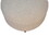 Cream Boucle Rounded Footstool