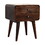 Artisan Furniture Solid Wood Curved Dark Walnut Bedside B182P202458