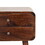 Artisan Furniture Solid Wood Curved Dark Walnut Bedside B182P202458