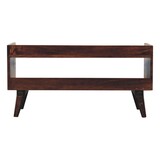 Solid Wood California Walnut Nordic Storage Bench B182P279195
