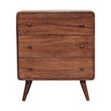 Solid Wood Curved Honey Caramel Chest B182P279210