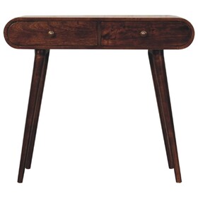 Solid Wood California Walnut Curved Edge Console Table B182P279217