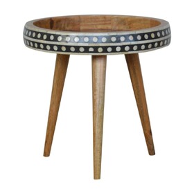 Solid Wood Small Dotted End Table B182P280769