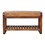 Solid Wood Small Buffalo Slatted Hallway Bench B182P280780