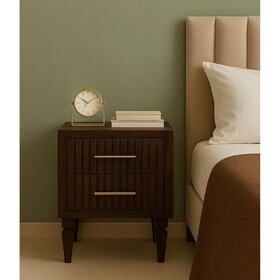 Solid Wood Belmont 2 Drawer Nightstand B182P372146