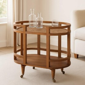 Solid Wood Isla Curved Butler Console B182P391934