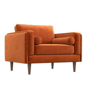 Amber Velvet Lounge Chair B183P167226